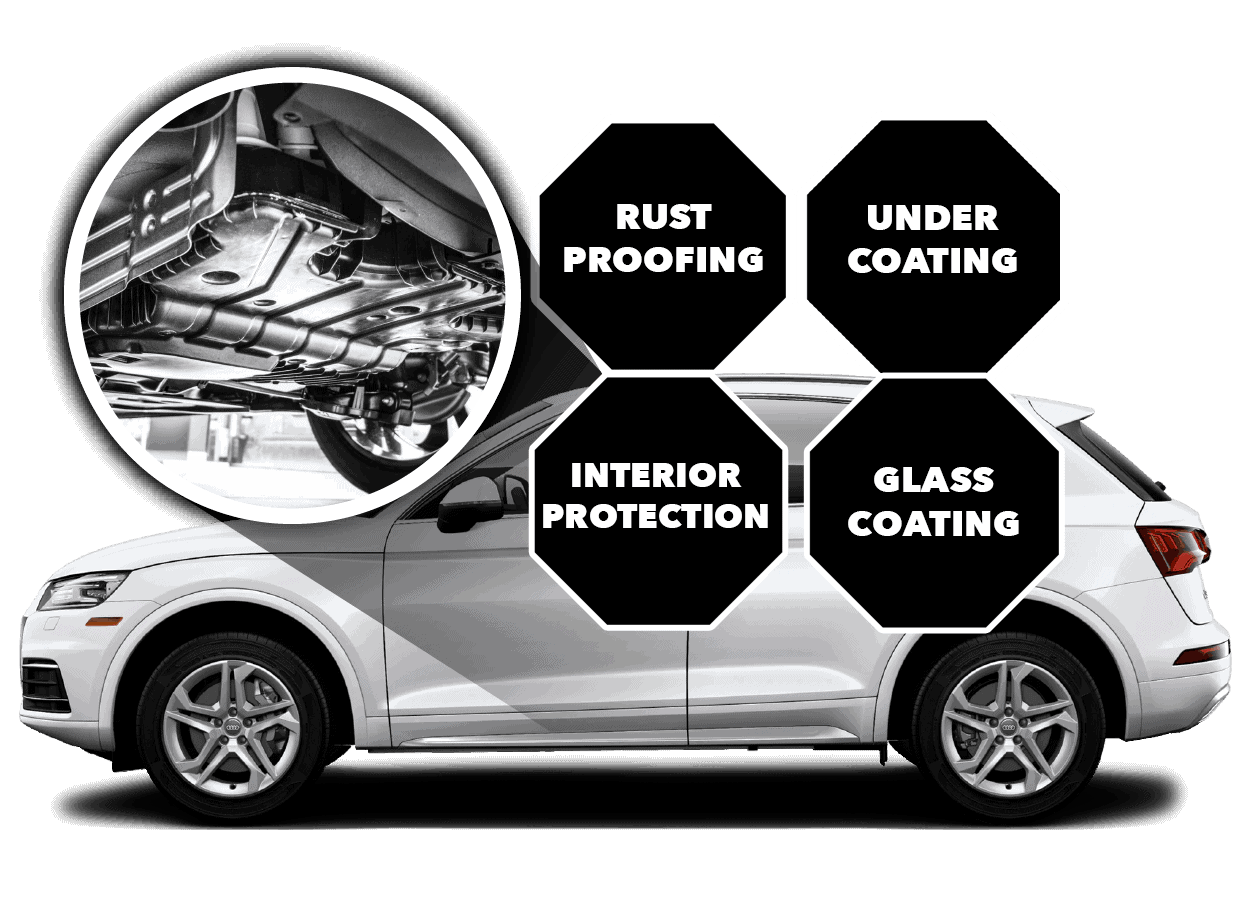 Undercoating + Rustproofing + Interior + Glass Calgary Paint Protection Film